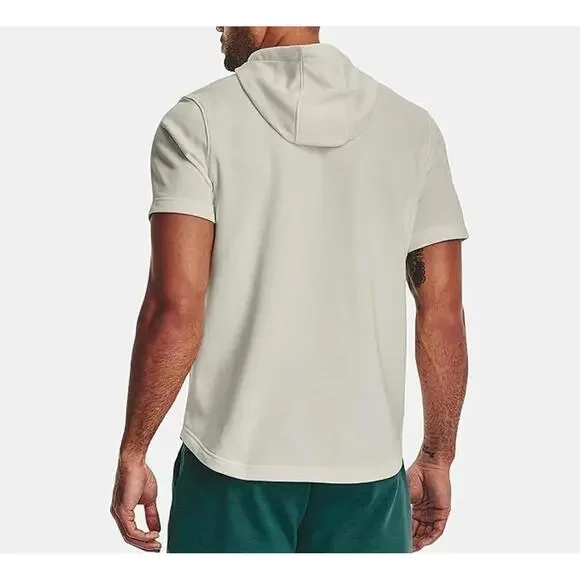 Under Armour Men's Project Rock Terry Short Sleeve Hoodie 2X 1378019-130